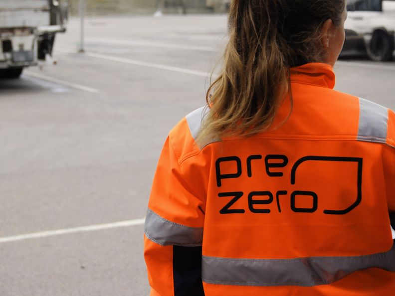 PreZero logga på en jackrygg