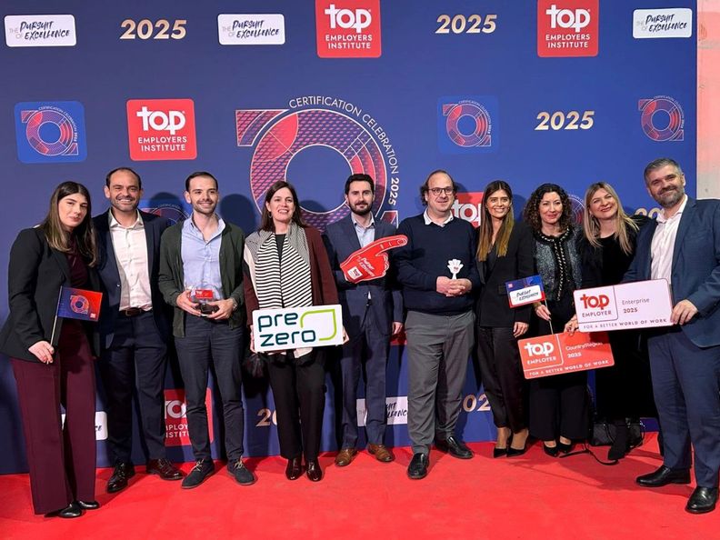 PreZero Portugal e PreZero Espanha reconhecidas como Top Employer 2025